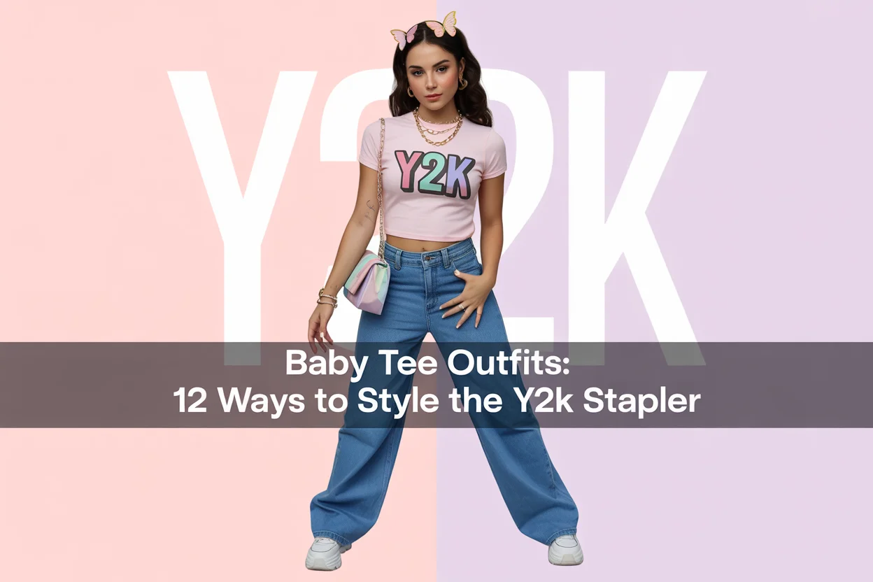 Baby Tee Outfits 12 Ways to Style the Y2K Staple
