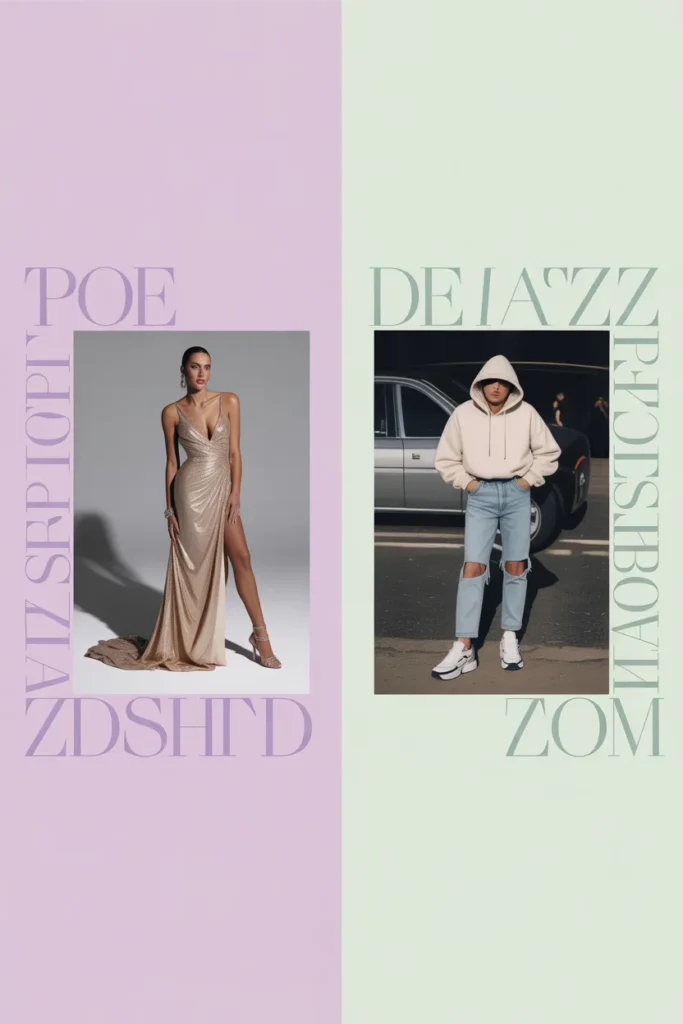 Comparison of 2000s celebrity outfits from red carpet versus street style paparazzi moments