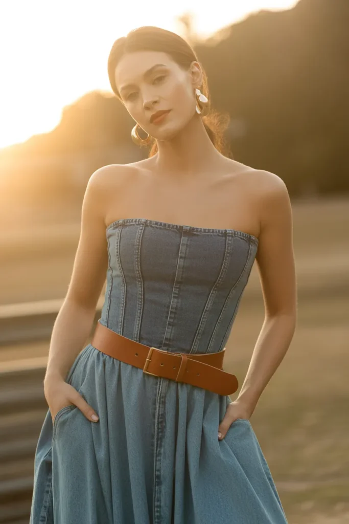 Denim on denim outfit recreation inspired by Britney Spears 2001 AMAs look