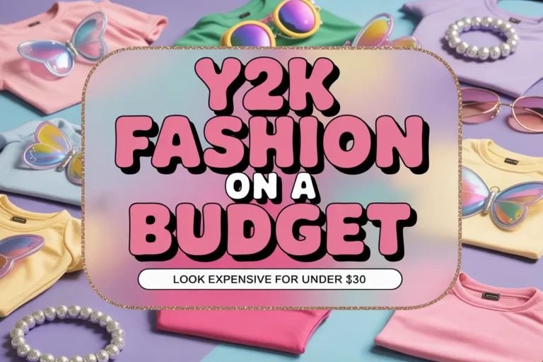 Y2K Fashion on a Budget Look Expensive for Under $30 — featured blog image with colorful affordable early 2000s fashion items