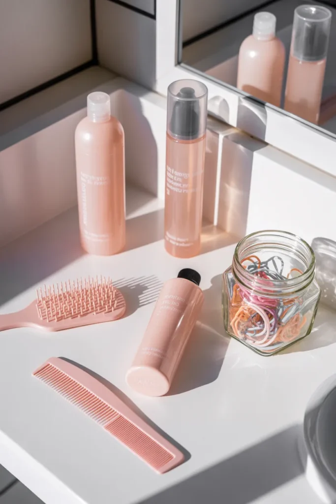 Y2K hairstyles styling products and tools for creating 2000s aesthetic looks