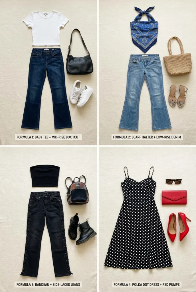 Four Christina Aguilera style outfit formulas with modern grounders