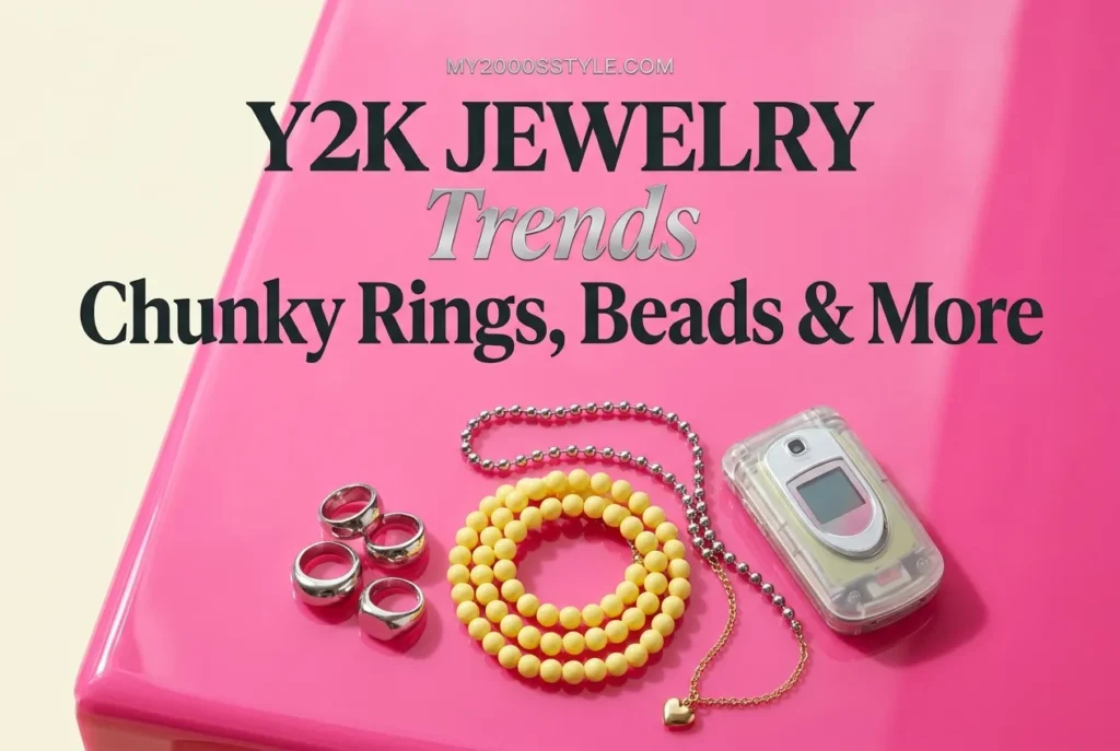 Y2K Jewelry Trends: Chunky Rings, Beaded Necklaces & More